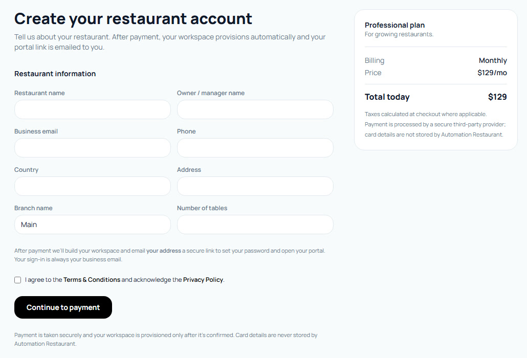 Sign-up